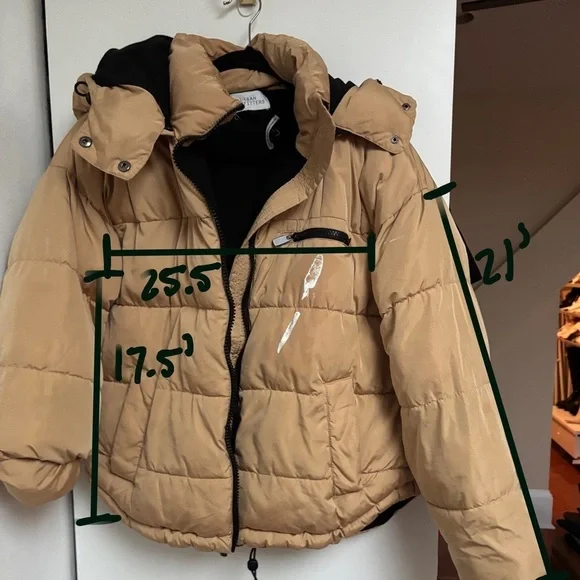 UO Tan Puffer Jacket - Picture 2 of 5